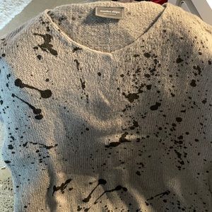 Wooden Ships gray splatter sweater XS/S